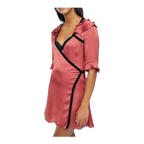 For Love and Lemons XS Skivvies Aileen Wrap Robe NEW WITH TAGS - Picture 1 of 6